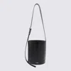 Jil Sander Bucket Shape Shoulder Bag With Adjustable Strap In Black