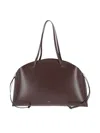 Jil Sander Logo Printed Drawstring Shoulder Bag In Brown
