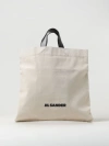 Jil Sander Man Handbag Ivory Size - Textile Fibers, Soft Leather In Sand