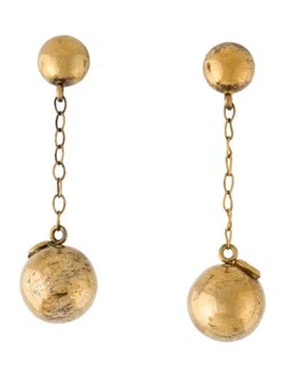 Pre-owned Jil Sander Ball Chain Stud Earrings In Multi