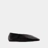 Jil Sander Woman Ballet Flats Black Size 10 Soft Leather