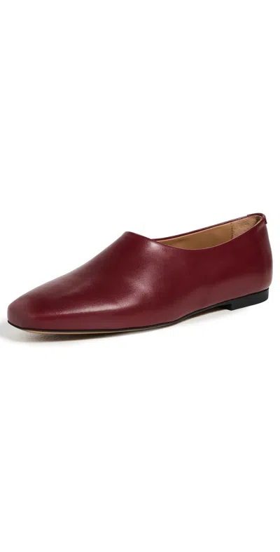 Jil Sander Ballerina Prince Flats Sumac In Red