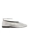 Jil Sander Metallic Ballet Flats