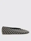 Jil Sander Black Ballet Flats With All-over Stud
