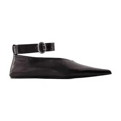 Jil Sander Ballet Sandals -  - Leather - Black