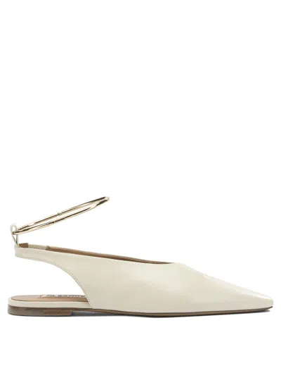 Jil Sander Ballet Slingbacks In Purple