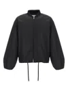 Jil Sander Balloon-sleeve Bomber Jacket In Black
