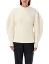 Shop Jil Sander Baloon Sleeve Fisherman Sweater