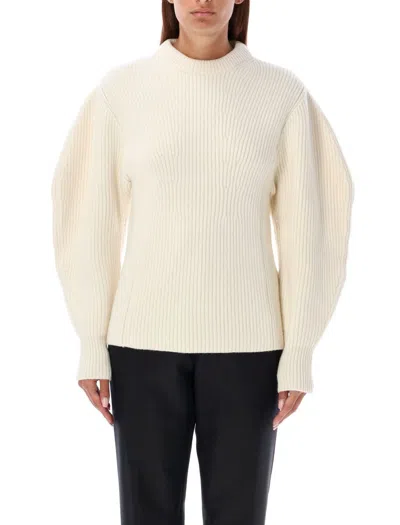 JIL SANDER JIL SANDER BALOON SLEEVE FISHERMAN SWEATER
