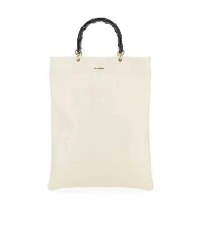JIL SANDER JIL SANDER LOGO LETTERING TOTE BAG