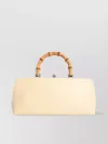 Jil Sander Bamboo Handle Structured Leather Bag