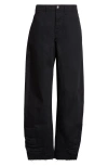 Jil Sander Barrel Leg Jeans In Blue