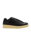 Jil Sander Basket Low-top Sneakers In Black