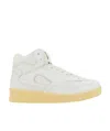 Jil Sander White High-top Sneakers In White