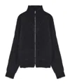 Jil Sander Basket Weave-knit Cardigan In Black