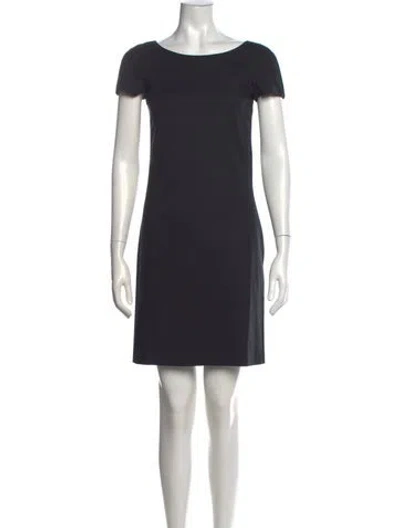 Pre-owned Jil Sander Bateau Neckline Knee-length Dress In Black