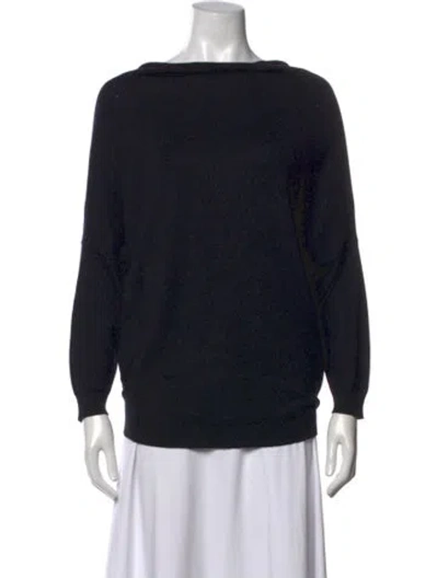 Pre-owned Jil Sander Bateau Neckline Sweater In Black
