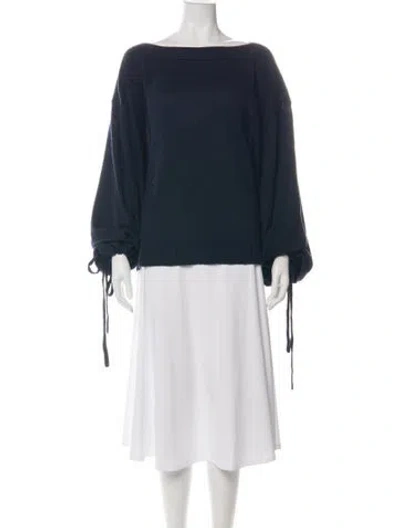 Pre-owned Jil Sander Bateau Neckline Sweater In Green