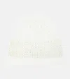 Jil Sander Beaded Hat In Optic White