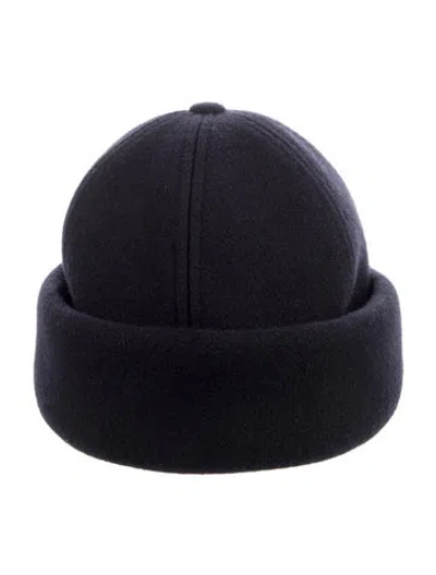Pre-owned Jil Sander Beanie Cap In Blue