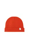 Jil Sander Ribbed Folded Brim Hat In Orange