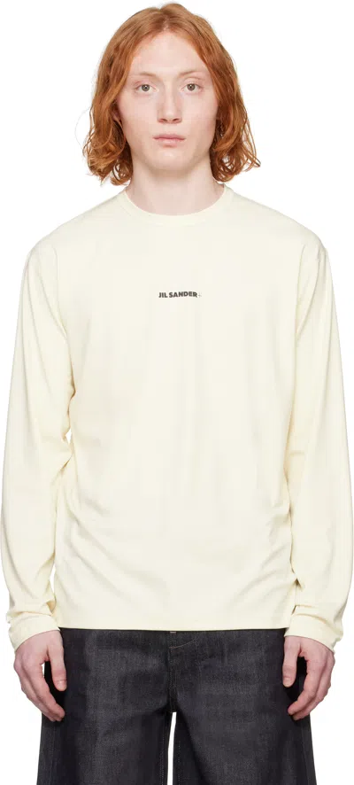 Jil Sander Beige Active Jersey T-shirt In 104 Coconut