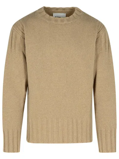 Jil Sander Beige Cashmere Sweater In Cream