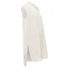 Jil Sander Beige Cotton Cashmere Silk Knit Sweater Dress Vest In White