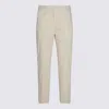 Jil Sander Trousers Back Side Pockets Loops In White