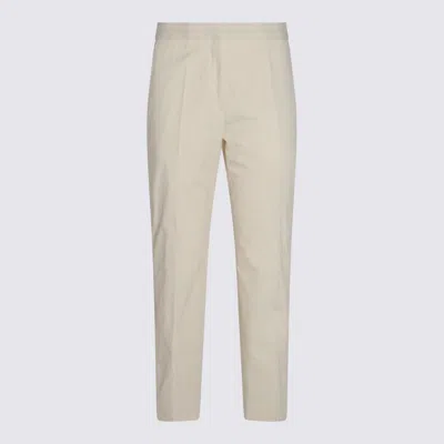 JIL SANDER BEIGE COTTON PANTS