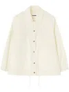 Jil Sander Cotton Jacket With Drawstring Hem