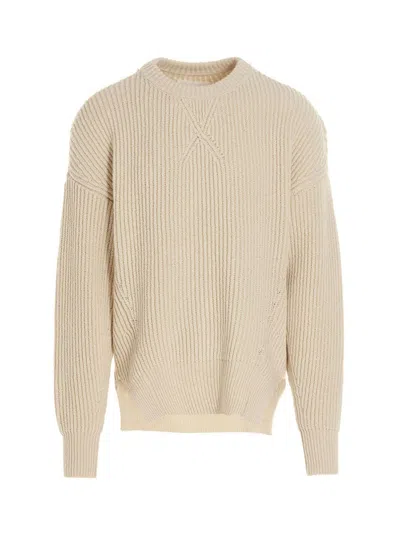 JIL SANDER BEIGE CREWNECK SWEATER