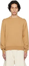 Jil Sander Beige Cutout Sweater In 226 - Hazel
