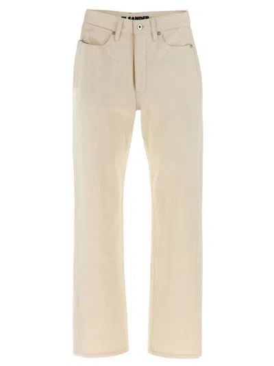 JIL SANDER BEIGE JAPANESE DENIM JEANS