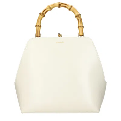 Jil Sander Beige Leather Handbag