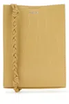 Jil Sander Woman Beige Leather Small Tangle Shoulder Bag