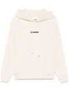 Jil Sander Logo Print Cotton Hoodie