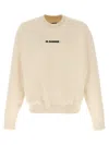 Jil Sander Beige Logo Print T-shirt In Beige