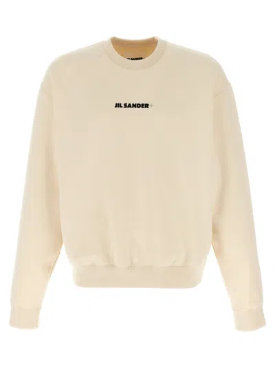 Jil Sander Beige Logo Print T-shirt