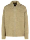 Jil Sander Beige Wool Blend Jacket Men In White
