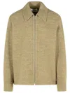Jil Sander Beige Wool Blend Jacket Men In Neutral