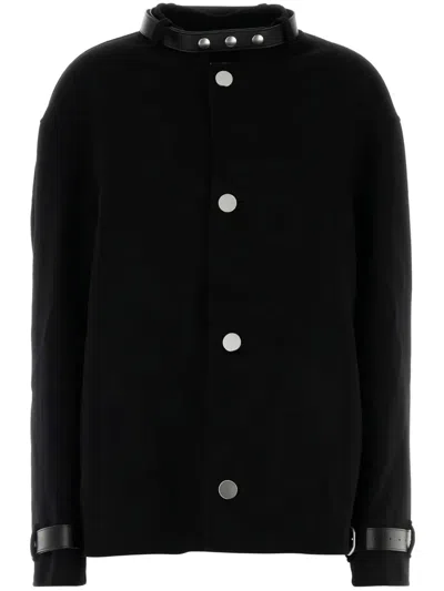JIL SANDER BELT-DETAIL CASHMERE JACKET