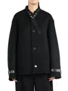 Jil Sander Belt-detail Wool Jacket In Black