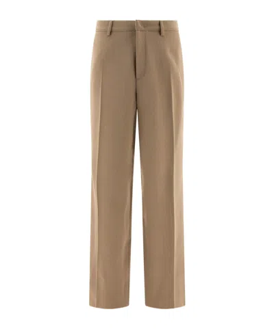 Jil Sander Belt-loop Casual Pants In Brown
