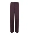 Jil Sander Tailored Trousers With Pleats And Pockets In Red