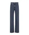 Jil Sander Indigo Blue Cotton 114 Treated Trousers In Blue