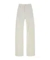 Jil Sander Belt Loop Jeans In White