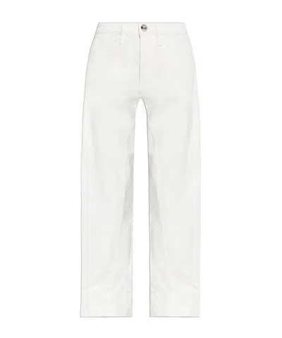 JIL SANDER JIL SANDER LOGO PATCH STRAIGHT-LEG TROUSERS