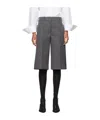 Jil Sander Gray Layered Shorts In Black