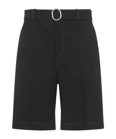 JIL SANDER JIL SANDER BELTED KNEE-LENGTH SHORTS